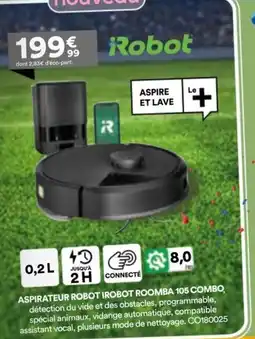 BUT ASPIRATEUR ROBOT IROBOT ROOMBA 105 COMBO offre