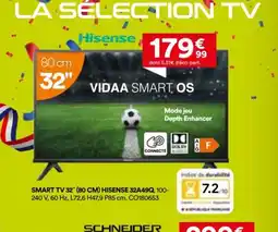 BUT SMART TV 32" HISENSE 32A49Q, offre