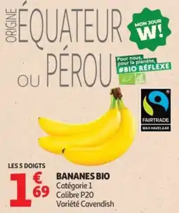 Auchan BANANES BIO offre