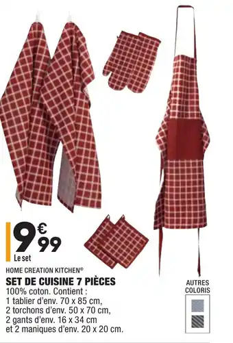 ALDI Set de cuisine 7 pièces offre