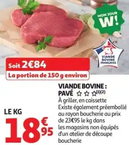 Auchan VIANDE BOVINE PAVE offre