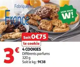 Auchan 4 COOKIES offre