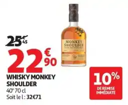 Auchan WHISKY MONKEY SHOULDER offre