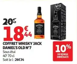 Auchan COFFRET WHISKY JACK DANIEL'S OLD N°7 offre