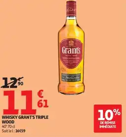 Auchan WHISKY GRANT'S TRIPLE WOOD offre