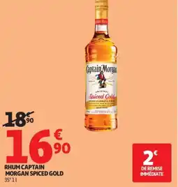 Auchan RHUM CAPTAIN MORGAN SPICED GOLD offre