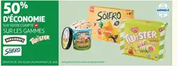 Auchan SUR LES GAMMES TWESTER BEN&JERRY'S,TWISTER, SOLERO offre