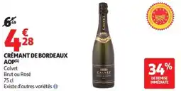 Auchan CRÉMANT DE BORDEAUX AOP offre