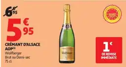 Auchan CRÉMANT D'ALSACE AOP offre