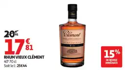 Auchan RHUM VIEUX CLÉMENT offre