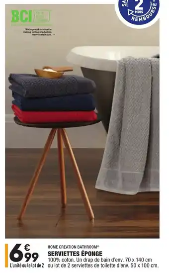 ALDI Serviettes éponge offre