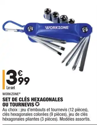 Set de clés hexagonales ou tournevis