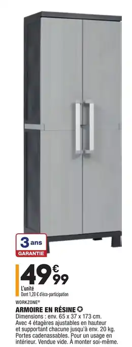 ALDI Armoire en résine offre