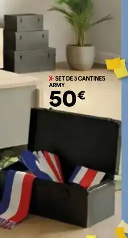 BUT SET DE 3 CANTINES ARMY offre