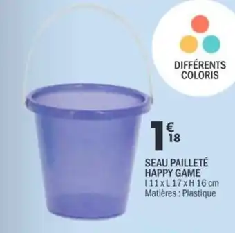SEAU PAILLETÉ HAPPY GAME