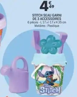La Foir'Fouille STITCH SEAU GARNI DE 3 ACCESSOIRES offre