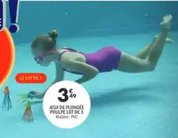 La Foir'Fouille JEUX DE PLONGÉE POULPE LOT DE 3 offre
