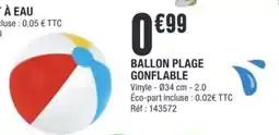 La Foir'Fouille BALLON PLAGE GONFLABLE offre