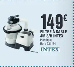 La Foir'Fouille FILTRE À SABLE 4M 3/H INTEX offre