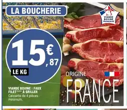 E.Leclerc Viande bovine: faux filet à griller offre