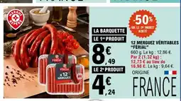 E.Leclerc FÉRIAL 12 merguez véritables offre