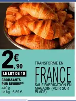 E.Leclerc Croissants pur beurre offre