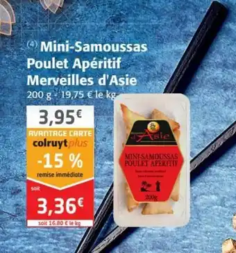 Colruyt Mini-samoussas poulet apéritif offre