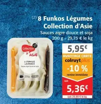 Colruyt 8 Funkos légumes collection d'asie offre