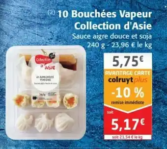 Colruyt 10 Bouchées vapeur collection d'asie offre