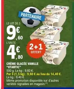 E.Leclerc OTANTIC Crème glacée vanille offre