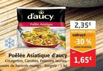 Colruyt Poêlée asiatique d'aucy offre