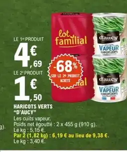 E.Leclerc D'AUCY Haricots verts offre