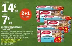 E.Leclerc SAUPIQUET Filets de maquereaux offre