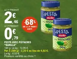 E.Leclerc BARILLA Pesto avec pistaches offre