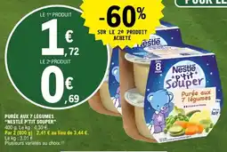 E.Leclerc NESTLÉ P'TIT SOUPER Purée aux 7 légumes offre