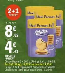 E.Leclerc MILKA Biscuits offre