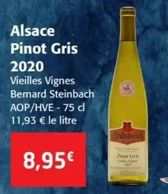 Colruyt Alsace pinot gris 2020 offre