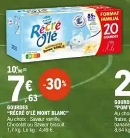 E.Leclerc RÉCRÉ O'LÉ MONT BLANC Gourdes offre
