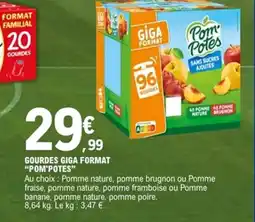 E.Leclerc POM'POTES Gourdes giga format offre