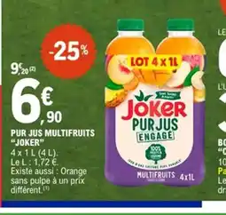 E.Leclerc JOKER Pur jus multifruits offre