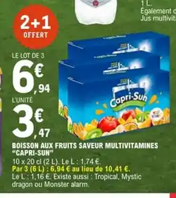 E.Leclerc CAPRI-SUN Boisson aux fruits saveur multivitamines offre