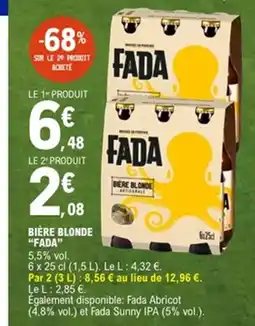E.Leclerc FADA Bière blonde offre