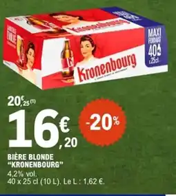 E.Leclerc KRONENBOURG Bière blonde offre