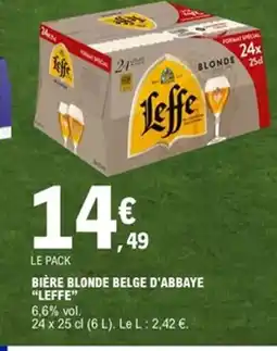 E.Leclerc LEFFE Bière blonde belge d'abbaye offre