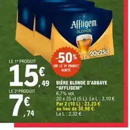 E.Leclerc AFFLIGEM Bière blonde d'abbaye offre