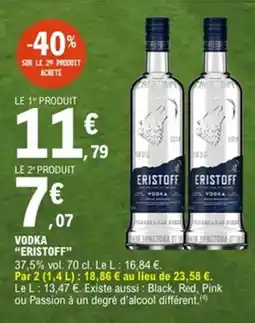 E.Leclerc ERISTOFF Vodka offre