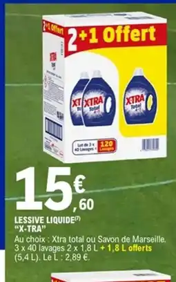 E.Leclerc X-TRA Lessive liquide offre