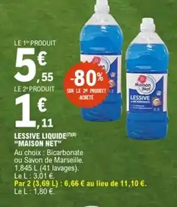 E.Leclerc MAISON NET Lessive liquide offre