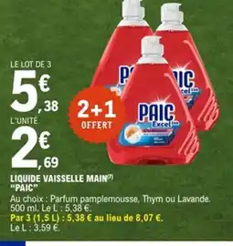 E.Leclerc PAIC Liquide vaisselle main offre