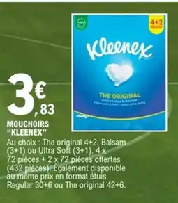 E.Leclerc KLEENEX Mouchoirs offre